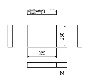 NM−2IDR08(8P) 外形寸法図