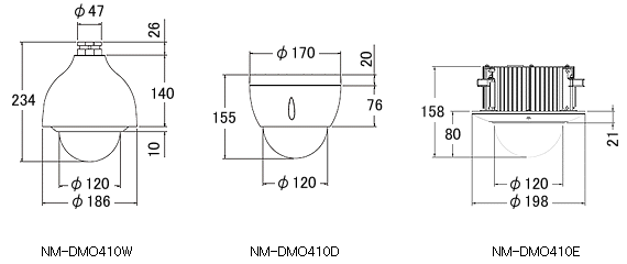 NM−DMO410 外形寸法図