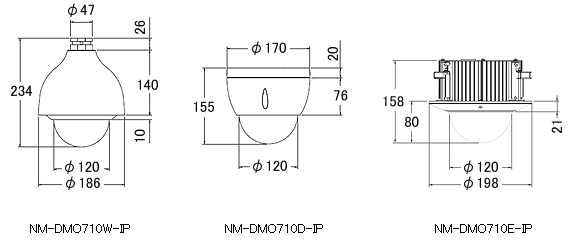 NM−DMO710 外形寸法図